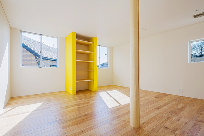 アクセント色のある子供部屋