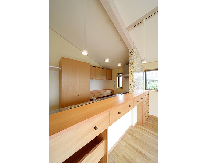 ナチュラルな雰囲気のキッチン
