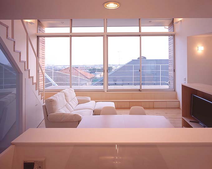 カウンターキッチンからの眺めも抜群