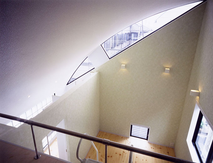 道路側のハイサイドライト、ロフトから