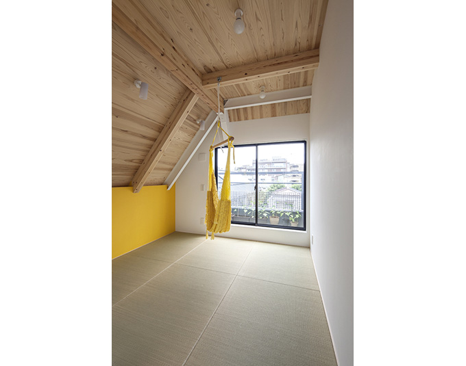 敷地10坪に7層からなる住宅ー寝室